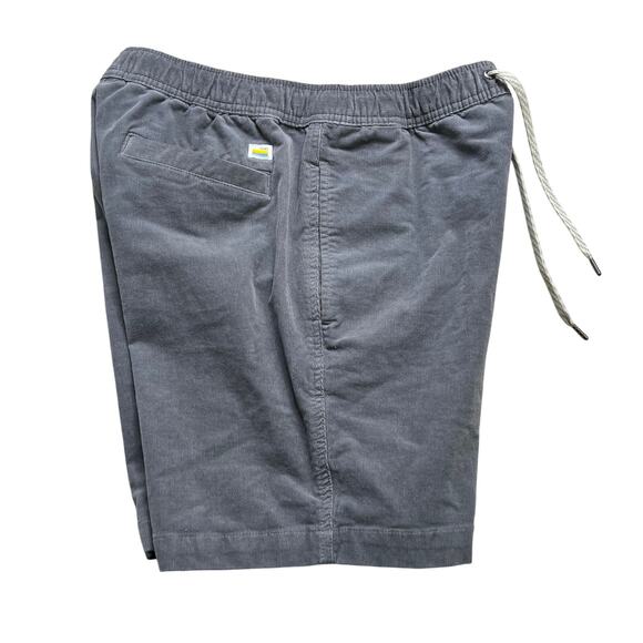 Men's VUORI Optimist Shorts Gray / Blue Corduroy Drawstring Waist Sz Medium $74 - Picture 1 of 12